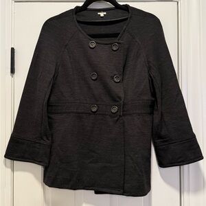 J. Crew Charcoal Gray Button Sweater - Large - NWOT